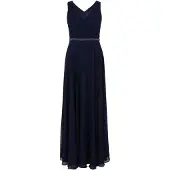 Vera Mont Robe de soirée bleu nuit / argent