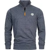 INDICODE JEANS Pull-over ' Caspar ' bleu / blanc