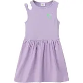 s.Oliver Robe vert clair / violet clair / blanc