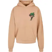 Mister tee Sweat-shirt 'Flamingo' camel / vert / rose / noir