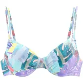 Venice beach Hauts de bikini 'Varia' turquoise / bleu clair / jaune / violet pastel