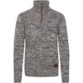 !Solid Pull-over 'Philostrate' marron / blanc