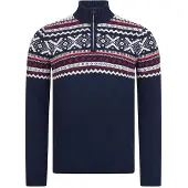Giesswein Pull-over bleu foncé / rouge / blanc