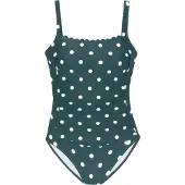 LASCANA Maillot de bain émeraude / blanc