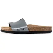 Bayton Mule 'Djilian' marron / noir / argent