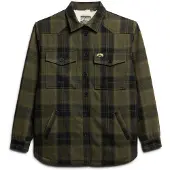 Superdry Veste mi-saison vert / noir