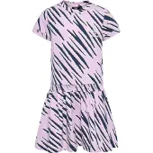 Hummel Robe bleu foncé / marron / rose / blanc