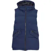 North Bend Gilet 'Paula' bleu foncé / noir