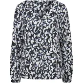 Comma T-shirt bleu / noir / blanc