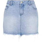 Karl kani Jupe bleu clair / marron / blanc