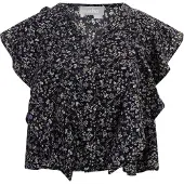 Usha Chemisier noisette / vert clair / violet / noir