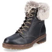 Remonte Bottines à lacets beige chiné / noir