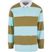 Karl kani T-Shirt bleu clair / olive / blanc