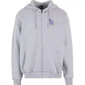 K1x Veste de survêtement bleu / gris chiné / orange