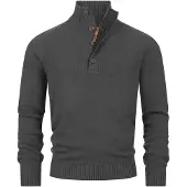 INDICODE JEANS Pull-over 'Salu' gris foncé
