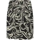 Kaffe Jupe 'Carmen' crème / noir