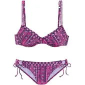 s.Oliver Bikini rose / violet rouge / blanc