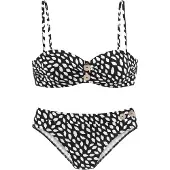 Vivance Bikini beige / noir / blanc