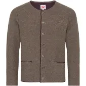 Spieth & Wensky Cardigan bavarois 'Pocking' marron chiné