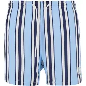 Karl kani Shorts de bain bleu marine / bleu clair / blanc