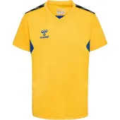 Hummel T-Shirt fonctionnel 'Authentic' bleu / jaune / noir / blanc