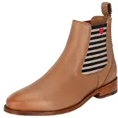 Crickit Chelsea Boots 'Suvi' cognac / rouge clair / noir