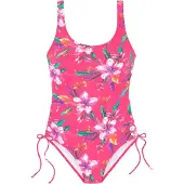 LASCANA Maillot de bain 'Malia' jade / violet / orange / rose