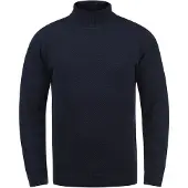 !Solid Pull-over 'Karlos' bleu