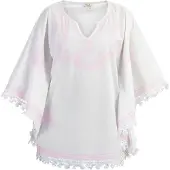Usha Cape rose / blanc