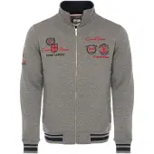 Carisma Veste de survêtement gris / rouge cerise / noir