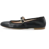 Bianco Ballerines à lanières 'MADISON' noir