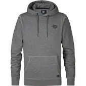 Petrol Industries Sweat-shirt 'Portage' gris chiné / noir