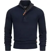 INDICODE JEANS Pull-over ' INIsalu ' bleu foncé