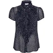 Saint tropez Chemisier 'LillySZ' bleu nuit / blanc