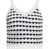 Ebeeza Tops en tricot noir / blanc