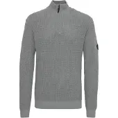INDICODE JEANS Pull-over gris / noir