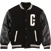 Converse Veste mi-saison noir / blanc cassé