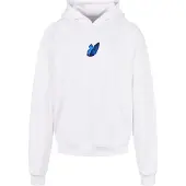 Mister tee Sweat-shirt 'Le Papillon' azur / pueblo / noir / blanc