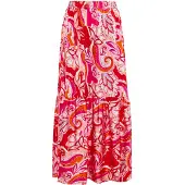 IZIA Jupe pêche / rose / rouge / blanc