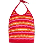 Ebeeza Tops en tricot orange / rose / rouge