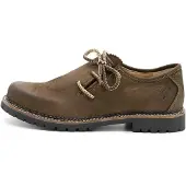 Spieth & Wensky Chassure folklorique 'Gerd' beige / brun foncé