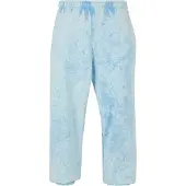 Urban Classics Pantalon 'Towel' bleu clair / blanc