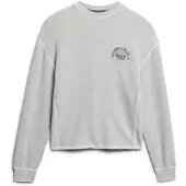 Superdry Sweat-shirt 'Essentials' marine / gris chiné