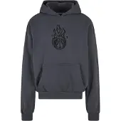 Mister tee Sweat-shirt 'Teamdream' gris foncé / noir