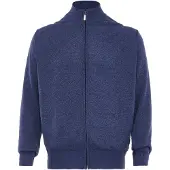 Rovic Vestes en maille bleu foncé