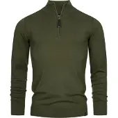 INDICODE JEANS Pull-over ' Gore ' vert foncé