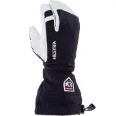 Hestra - Gants de ski 3 doigts en cuir - Army Leather Heli Ski 3-Fingers Navy en Cuir - Taille 11