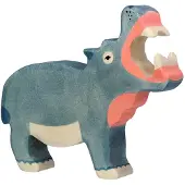 Holztiger Hippopotame