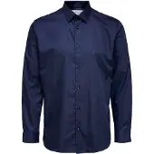 Selected Chemise 'Ethan' marine