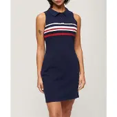 Superdry W8011638a Sleeveless Short Dress Bleu 2XS Femme